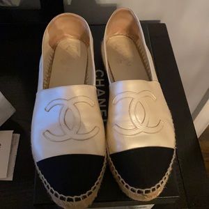 Chanel lambskin espadriles